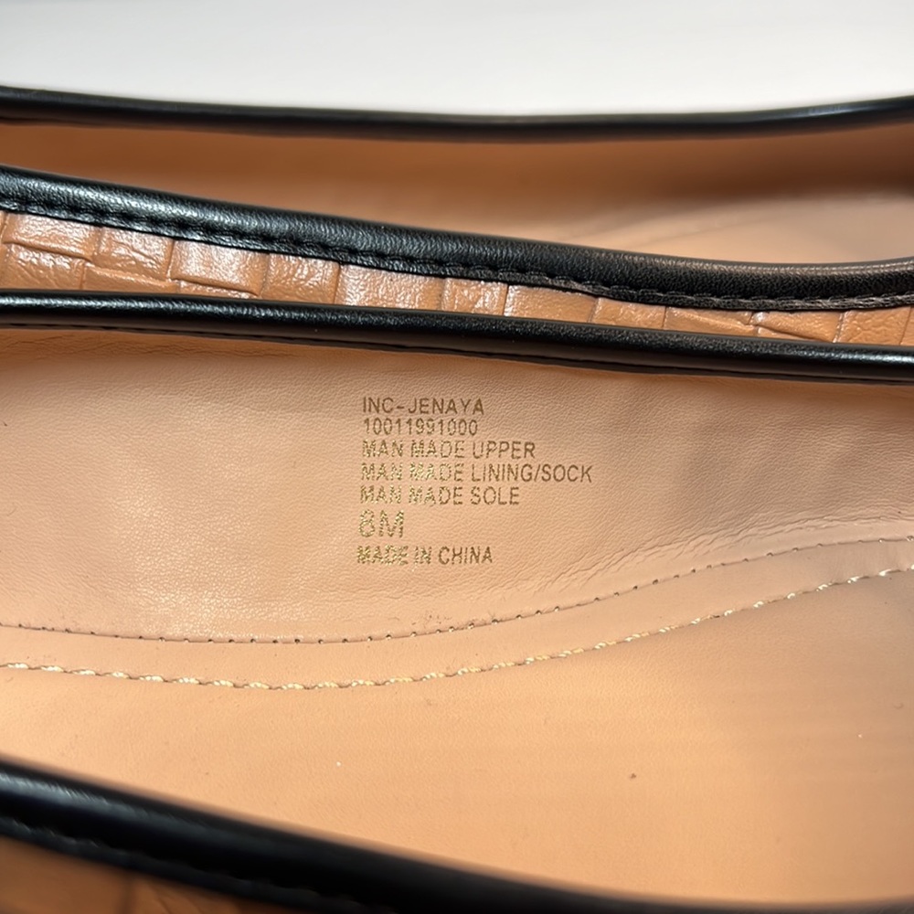 INC Womens Brown Jenaya Square Toe Slip On Flats 8 M - Picture 8 of 16